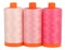 Aurifil Sardinia Pink Color Builder Thread Set by Aurifil | (3 50wt Cotton Large Spools.)